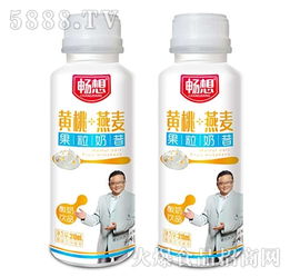 黄桃燕麦果粒奶昔酸奶的味觉之旅